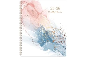 COBOLL Monthly Planner 2025-2026 - Monthly Calendar 2025-2026 from July 2025 - December 2026, Calendar Planner with Tabs, Inner Pocket, 8.5‘’ x 11‘’