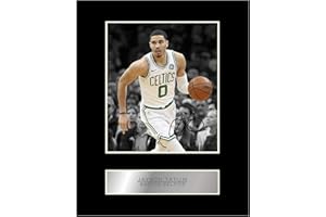 iconic pics Jayson Tatum Print Signed Mounted Photo Display #01 Printed Autograph Picture Print