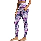 ODODOS Women's High Waisted Yoga Leggings with Pockets, Tummy Control Non See Through Workout Athletic Running Yoga Pants