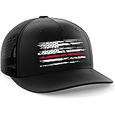 Tactical Pro Supply PVC American Flag Snapback Hat for Men and Women