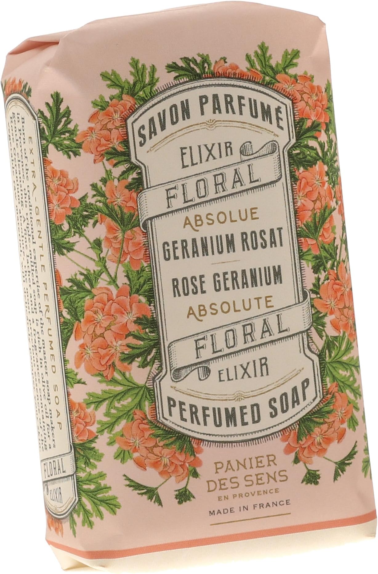 Panier des SensPerfumed Soap, Rose Geranium, 5.3 Ounce