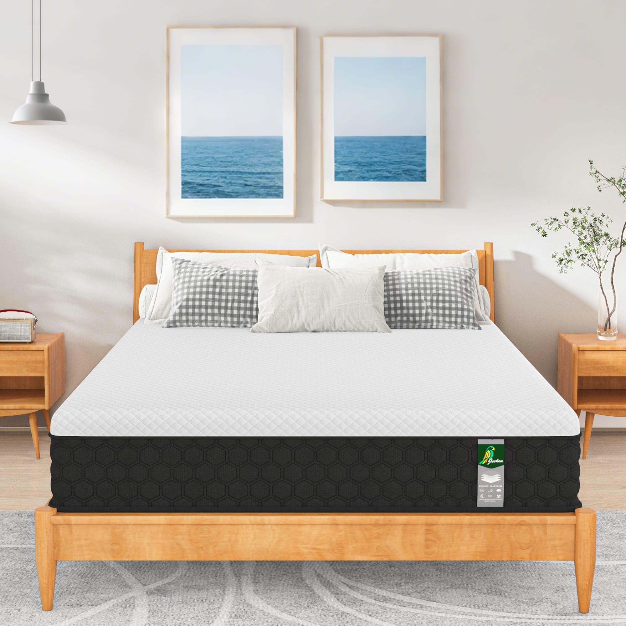 JEEKEA Full Size Mattress, 10 Inch Innerspring