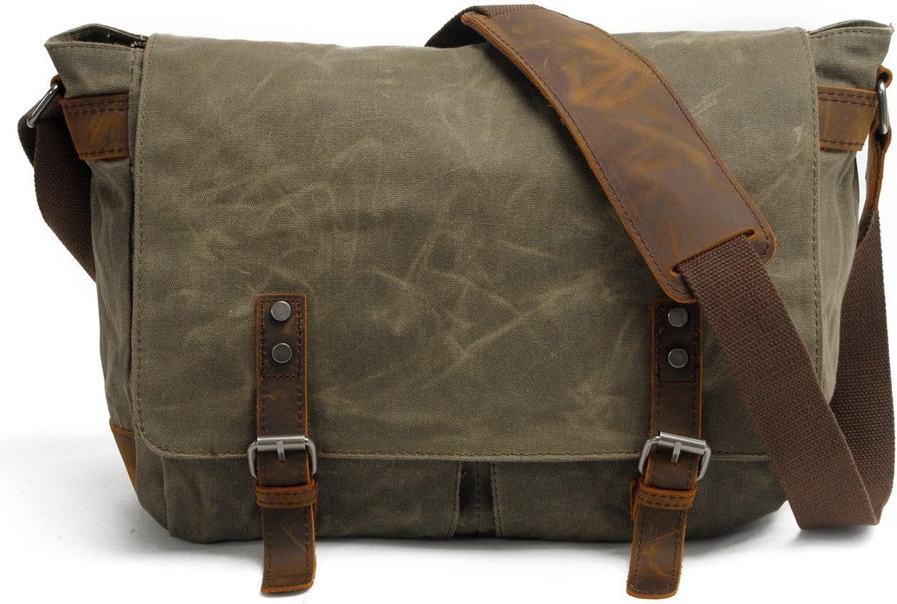 Multifunction Canvas Camera Messenger Bag/Shoulder Bag/Briefcase Bag16928-1ND (Army Green)