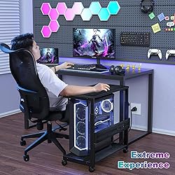 Height Adjustable Computer Tower Stand with Charge