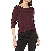Amazon Essentials Women's Lightweight Long-Sleeve Cable Crewneck Sweater (Available in Plus Size)
