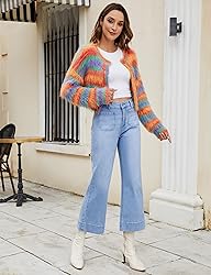 luvamia Wide Leg Jeans for Women Trendy High