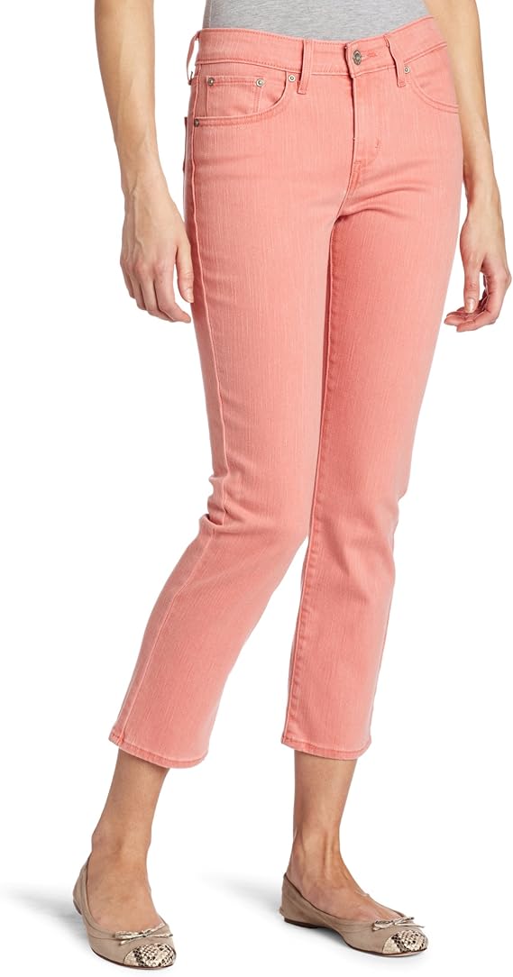 salmon colored jeans