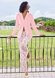 Ekouaer Women's Pajamas Sets Button Down Long