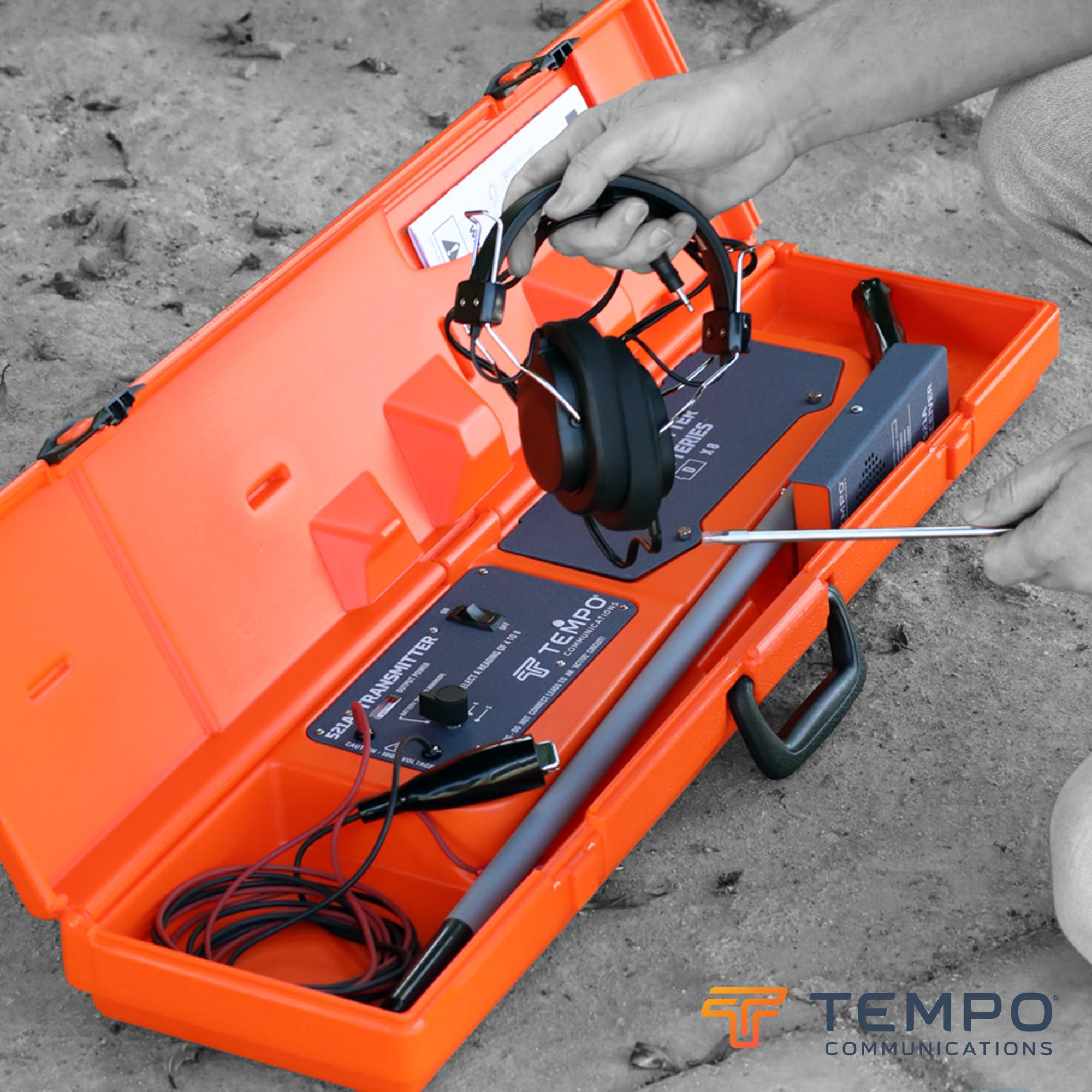 TEMPO Communications 521A Irrigation Sprinkler Valve Locator Tool | Irrigation Wire Tracer, Underground Wire Locator (Professional Grade)