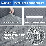 MAXIJIN Jacquard Sofa Cover 3 Seater Light Grey Stretch Non-Slip Protector view 4