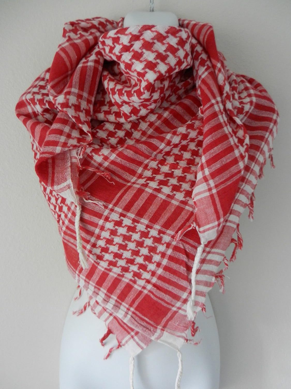 Arab Head Scarf Red And White