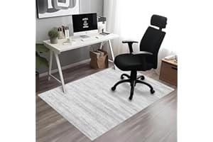 RIMAYA Office Chair Mat for Hardwood Floor, 4.37 lbs Anti-Slip Hi-Q Desk Chair Mat for Hardwood & Low-Carpeted Floors, 59x48 /1.5x1.2m Easy to Clean Desk Floor Mat for Office Chair on Hardwood Floors