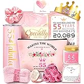 55th Birthday Gifts For Women, Happy 55th Birthday Gifts For Her Mom Sister Wife Best Friend Turning 55, Unique Gift For 55 Year Old Woman Birthday, Funny Birthday Decorations Gift Ideas
