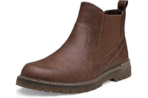 Jousen Mens Boots Retro Chelsea Boots Mens Casual Slip On Boots for Men