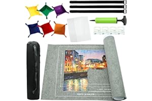 FELIZROCA 3000PCS - Puzzle Mat Roll Up| Jigsaw Puzzle Mat Roll Up| Roll-Up Save Pad Trays for Sorting Table Board Glue Sheets and Frame Keeper Storage Accessories for Kids and Adults