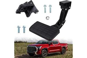 Rear Bed Step Compatible with Toyota Tundra 2022-2024 Folding Truck Step Retractable Bumper Tailgate Step Replace# PTS30-3400