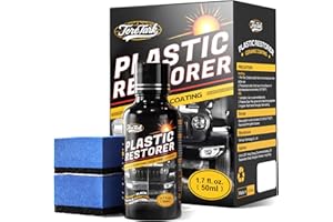 Plastic Restorer for Cars, Black Trim Restorer, Ceramic Crystal Coating Highly Concentrated, Lasting Up to 6 Months+ with UV 