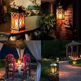 OxyLED Solar Lanterns for Outside 2 Pack IP44 Auto On Off Warm White LED view 2