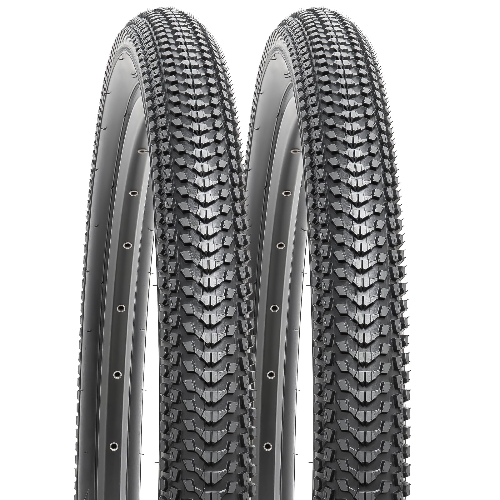 YunSCM 2PCS Foldable 26 inch Bike Tyres 26x2.10 Tyres 54-559 Compatible with 26x2.0 26x2.1 26x2.125 MTB Bikes Bicycle Tires