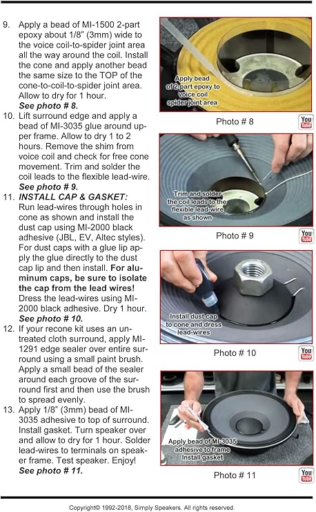 jbl 2235h recone kit