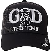 Artisan Owl God is Good All The Time with I Love Jesus on Back Baseball Cap - Religious Christian Spiritual Embroidered Hat