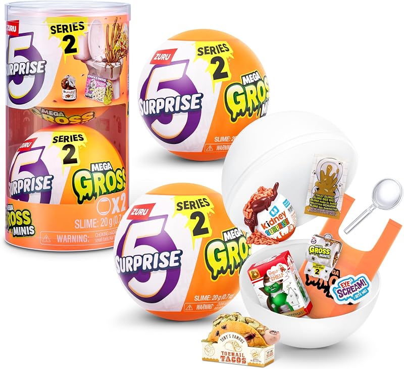 5 Surprise Mega Gross Minis 2 Pack Mystery Toys ZURU Boys Age 3+ Collectible