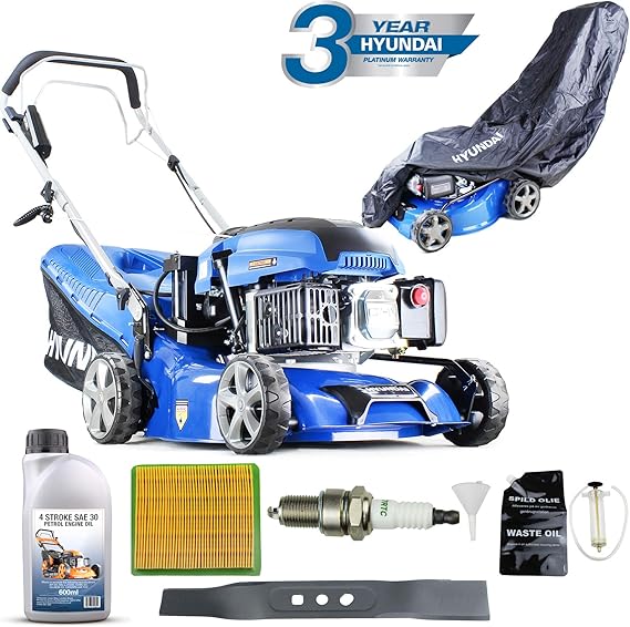 Hyundai HYM430SPE Self Propelled Petrol Lawn Mower Electric Start 17