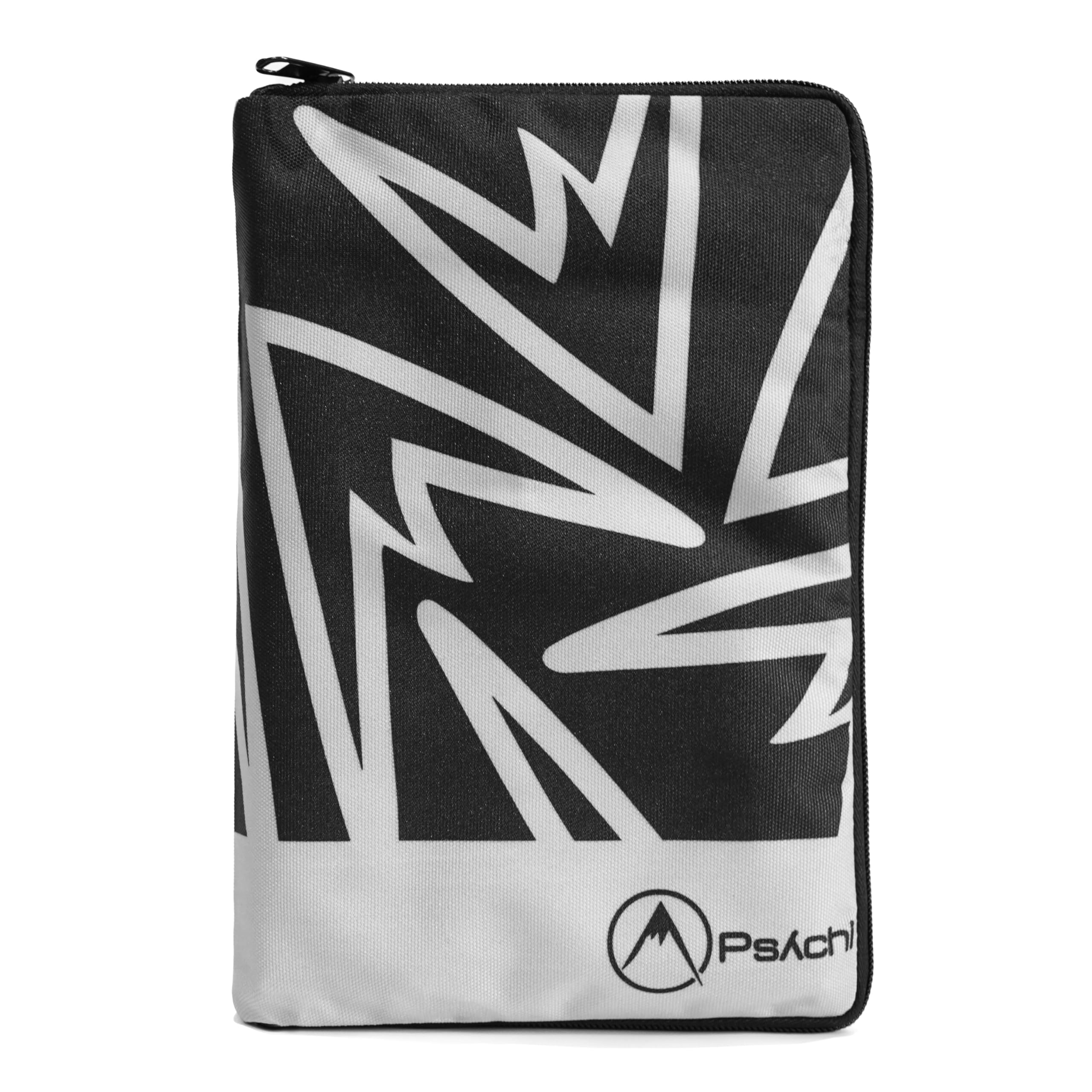 Psychi Climbing Guidebook Case for Bouldering Mountaineering Guides (Black/Grey)