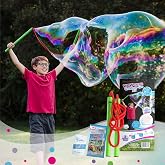 WOWmazing Grab-N-Go Kit: Incl. Wand, Jumbo Bubble Concentrate, Bucket, and Tips &amp; Trick Booklet | Outdoor Toy for Kids, Boys, Girls | Bubbles Made in The USA