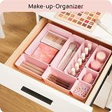 Vtopmart 25 Pcs Drawer Organizer Set 4 Sizes Clear Plastic Trays view 4