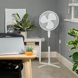 Russell Hobbs 16 Inch Pedestal Fan White 3 Speed Adjustable Height RHPPF1621 view 9