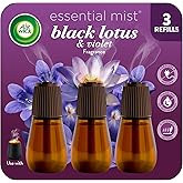 Air Wick Essential Mist Diffuser Refills, Black Lotus&amp; Violet,3 Count | Air Wick Essential Mist diffuser refills, Black Lotus &amp; Violet scent infused with essential oil. Air Freshener, 3count