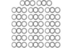 uxcell AXK2035 Thrust Needle Roller Bearings with Washers 20mm Bore 35mm OD 2mm Thickness 20pcs