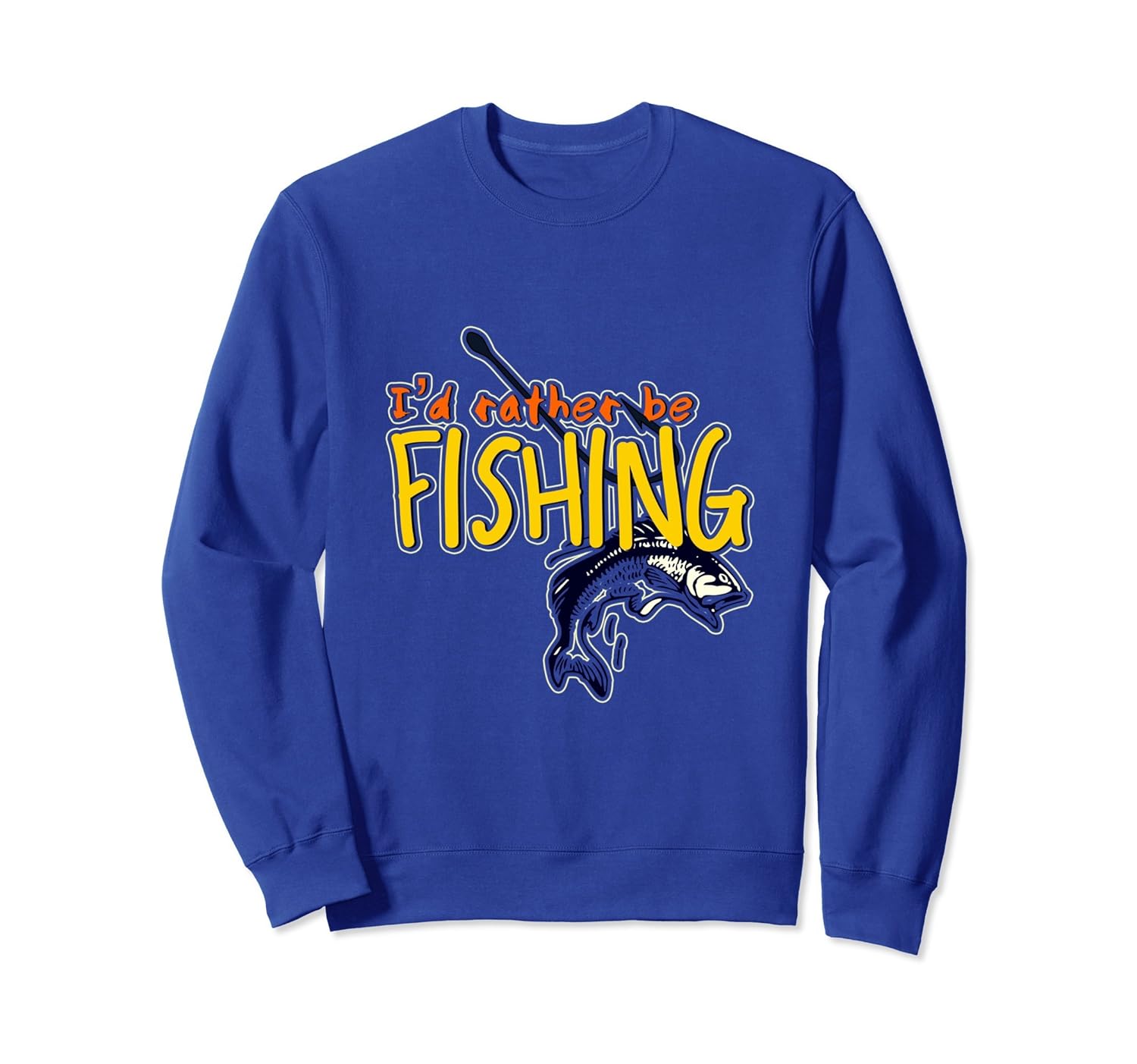 I'd Rather Be Fishing Funny Fisherman Gift T-Shirt-ANZ