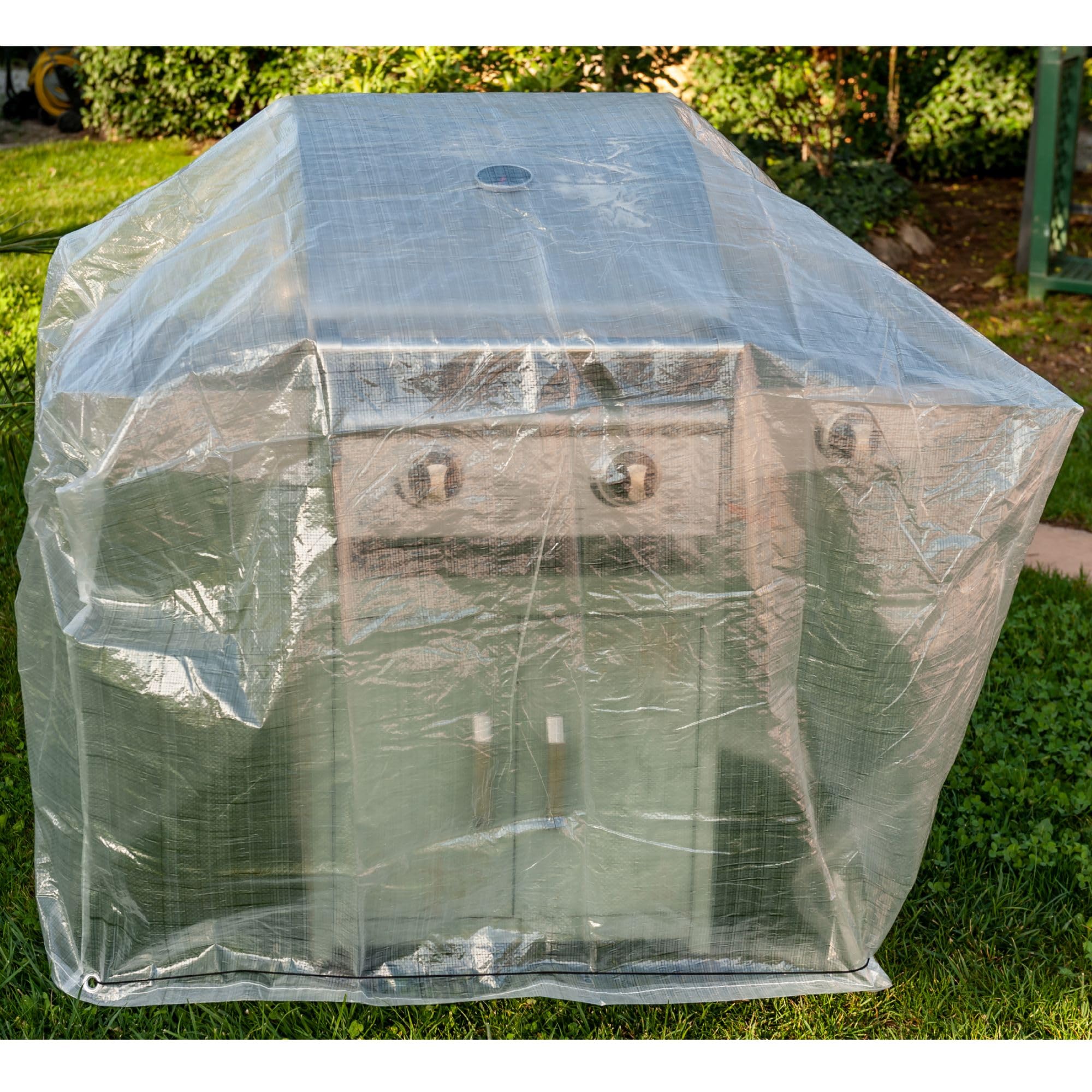 Werkapro Barbecue and Grill Cover 130 x 70 x 80 cm, Translucent