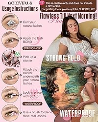 Goddvenus Brown Wispy Lash Clusters Manga Eyelashes