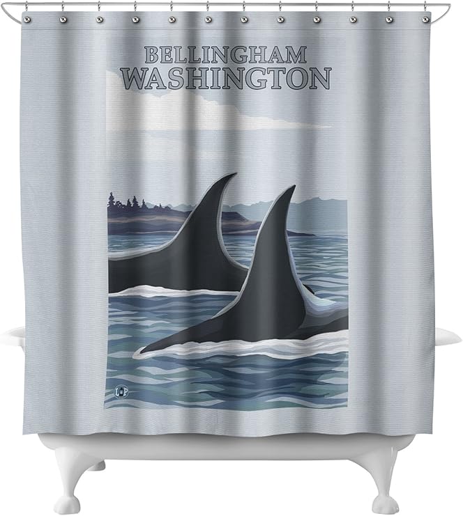 Amazon Com Bellingham Washington Orca Whales 1 71x74