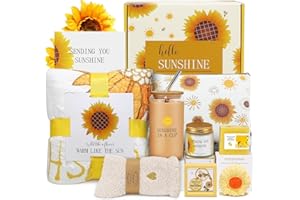 WASOCOL Birthday Gifts for Women, Friend, Mom, Sister Christmas Gifts, Self Care Gift Baskets, Relaxation Spa Gifts Set with Luxury Blanket, Unique Birthday, Mothers Day ,Valentines Day gifts for Her