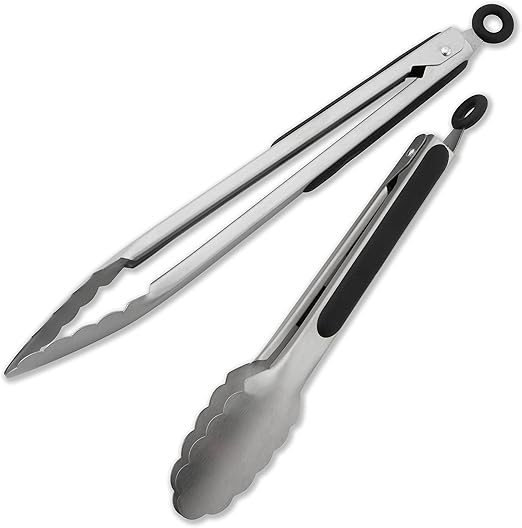 Amazon Com Spring Chef 9 And 12 Inch Salad Tongs Kitchen Tongs