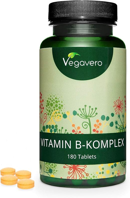 Vitamine B Complex Vegavero® Sans Additifs 180 Comprimés à Fort