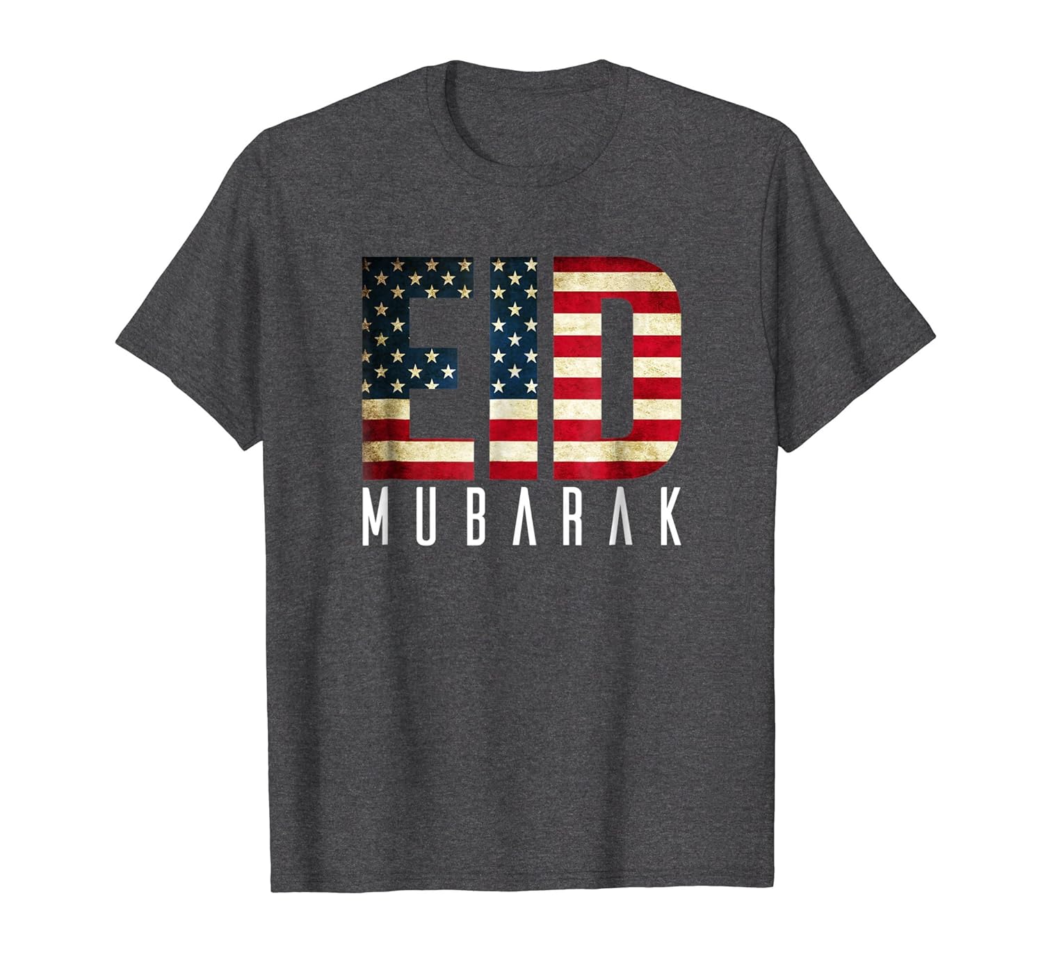 US Flag Eid Mubarak - American Muslim T-Shirt- TPT