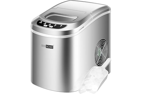 VIVOHOME Electric Portable Compact Countertop Automatic Ice Cube Maker Machine with Hand Scoop and Self Cleaning Function 26l