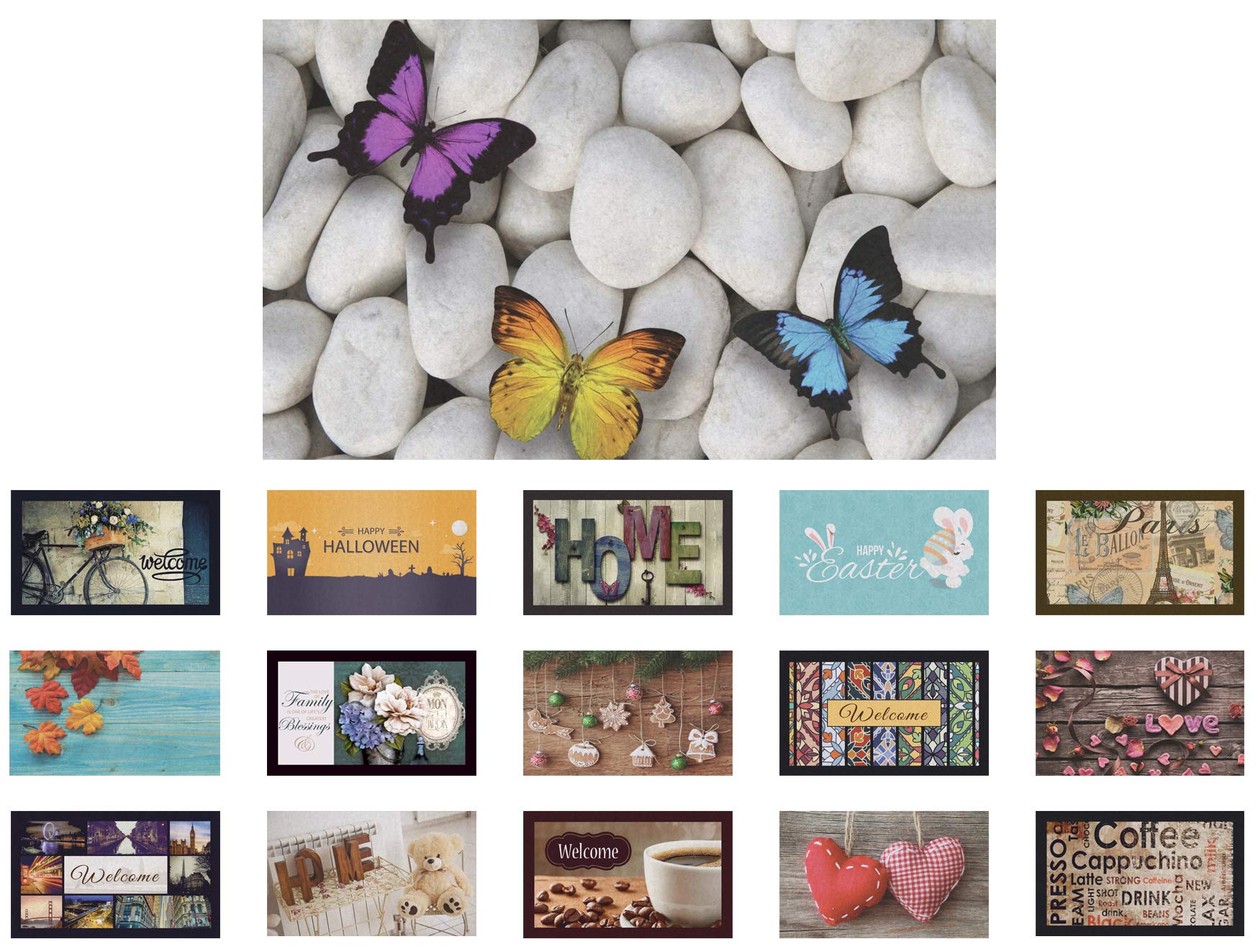 Mabel Home Durable Special Design Doormat, 18"X30", Outdoor-Indoor, Floor Mat, Low-Profile Mats for Entry 18"x 30" Mabel74