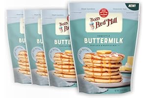 Bob's Red Mill Signature Buttermilk Pancake Mix, 20oz (Pack of 4)- Just Add Water, Makes 32-40 Pancakes per Bag