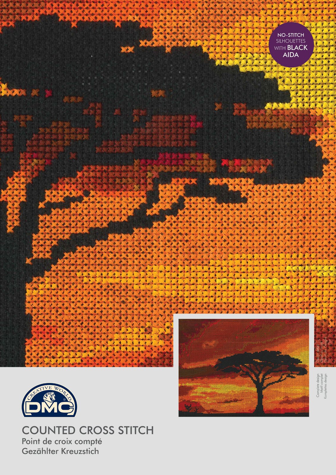 DMC "Savannah Sunset Mr x Cross Stitch Kit, Multi-Colour