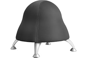 Safco Products 4755BL Runtz Ball Chair, Black Licorice, Anti-Burst Exercise Ball, Active Seating