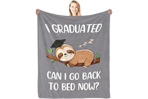 Funny Graduation Gifts for Her & Him - 50" X 60" Graduation Blanket 2026 Grad Gifts for High School College Masters Degree - 