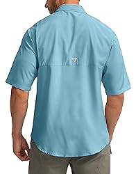 Men's Fishing Shirts with Zipper Pockets UPF