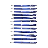 Amazon Basics Retractable Gel Pens - Medium Point, 12 Count, Blue