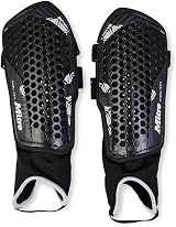 Mitre Aircell Football Ankle Protection Shin Pads Black/White M